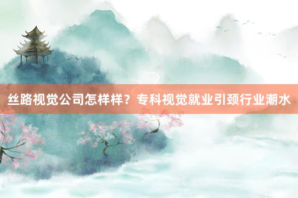 丝路视觉公司怎样样？专科视觉就业引颈行业潮水